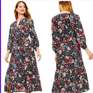 Long sleeve multi color dress